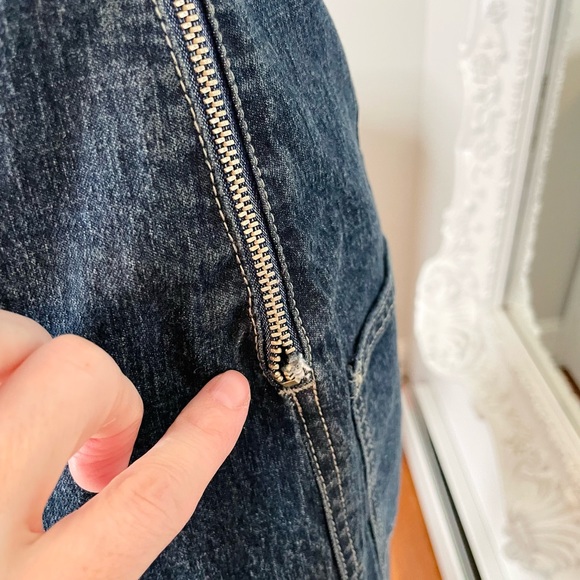 AUTHENTIC RARE Alexander McQueen Denim Corset Strapless Runway Dress - Picture 5 of 14